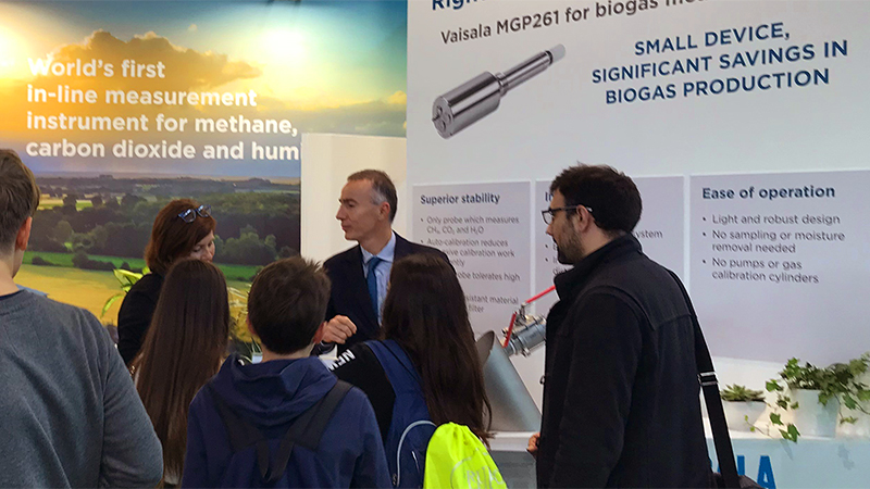 Vaisala booth at Ecomondo 2019