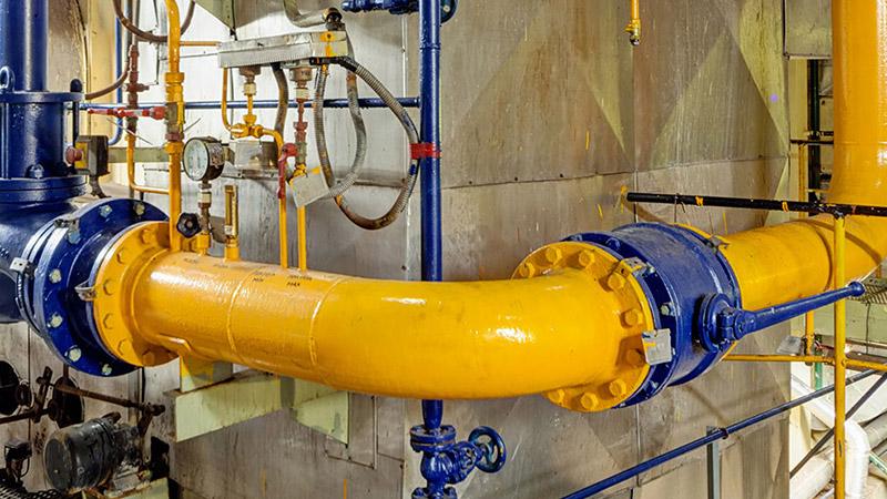 Chemical plant pipe