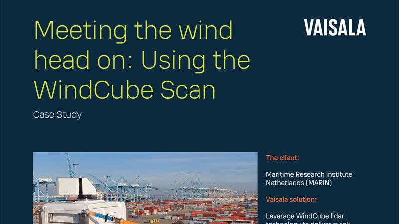Meeting the wind head on: Using the WindCube Scan
