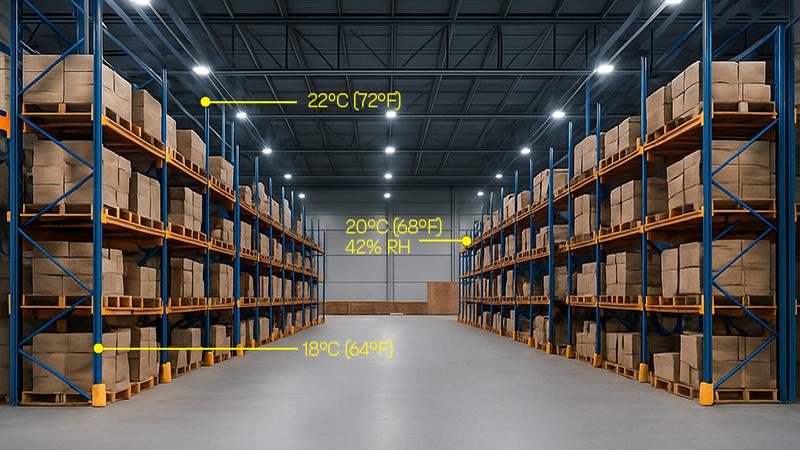 temperature mapping in pharmaceutical GDP warehouses