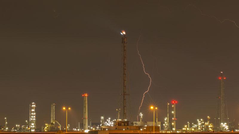 Lightning strikes