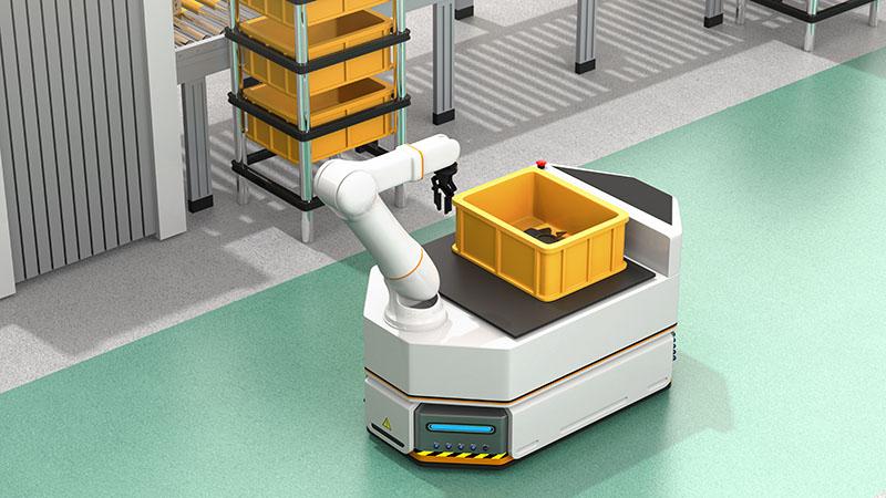 Automated Guided Vehicle in a Factory