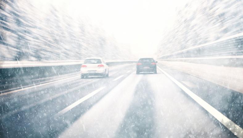Winter road weather