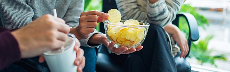 Soda and potato chips