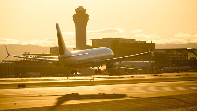 Airplane landing