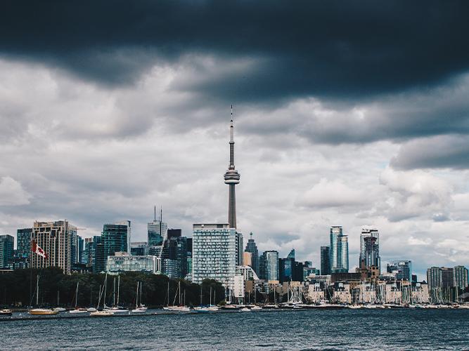 City viewed from water