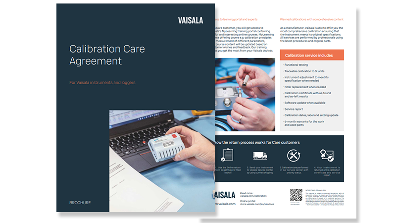 Calibration Care Agreement
