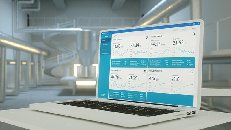 Vaisala Insight Software gives quick access to the configurations and data of the Indigo family measurement probes and other supported devices. 