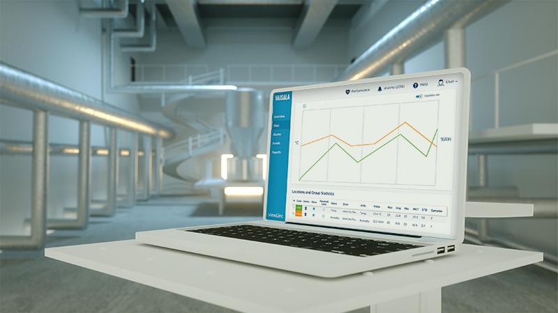 Laptop with viewLinc screen